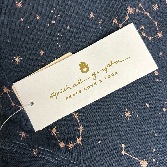 Spiritual Gangster Navy Blue Zodiac Bridget Raglan Pullover, Sz S NWT - Picture 8 of 12